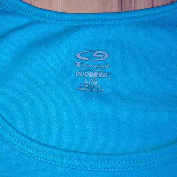CHAMPION DUODRY+ Shirt Large Blue Active Women’s - Picture 3 of 14
